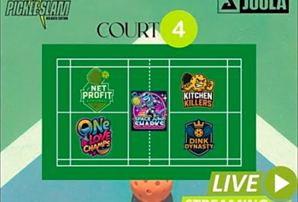TURF XL PICKLE BALL TOURNAMENT MAY 2025 FINAL DAY COURT 4 LIVE