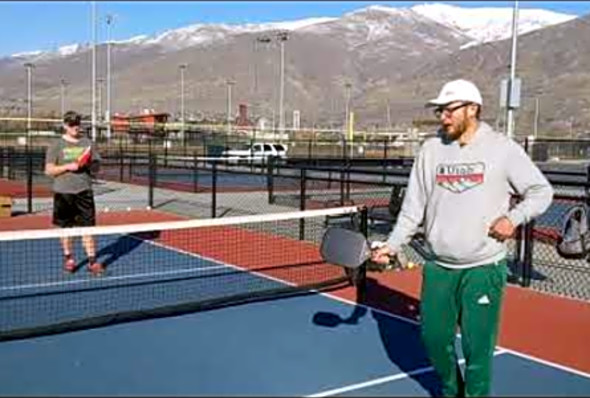 Pickleball Resetting Balls that are at your Feet