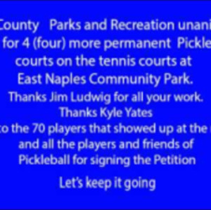 More Pickleball courts for Collier County