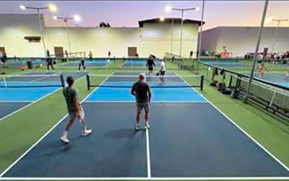 Money Game: Louie &amp; Shane vs. Kelly &amp; Cobe (5.0-5.5) Pickleball at Los Cab