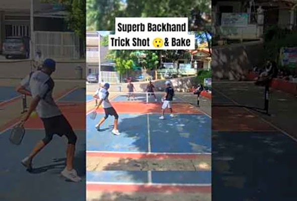 WOW TRICK BACKHAND SHOT &amp; BAKE - Pickleball Indonesia