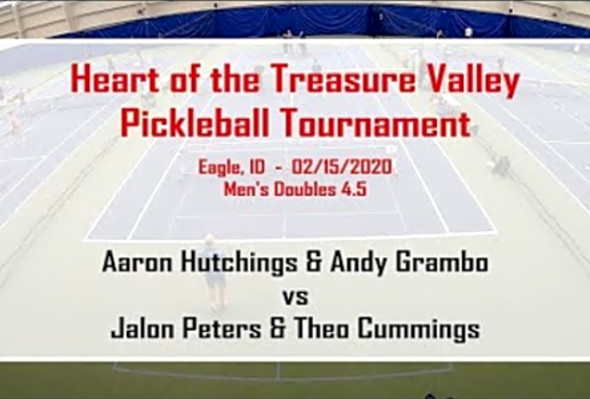 2020 Heart of the Treasure Valley Pickleball - 4.5 Men&#039;s Double - Hutchings/Grambo v Peters/Cummings