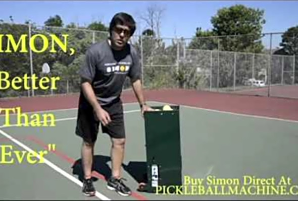 Simon2 pickleball throwing machine. Wireless remote. Only with Simon !