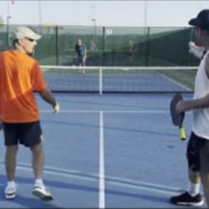 Helping Jeff with Pickleball Strategy... Coach David &amp; Jeff vs Tin Man &amp;...