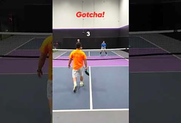 Gotcha! #thepickleballrunner #pickleball #highlights #pickleballhighlights #shorts