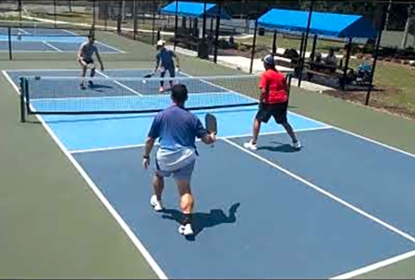 SOLID FOOTWORK! 4.0 Pickleball Rec Game at Midway Park in Myrtle Beach, SC