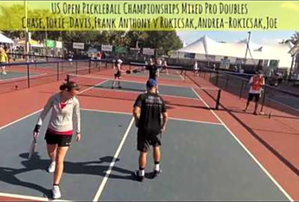 US Open Pickleball Championships Mixed Doubles Pro Chase-Davis v Rokicsak-Rokicsak
