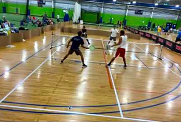 Pickleball Match #4 Game #1 - 4.0 19 Division - Shaw and Shaw vs. Elliott and Riley