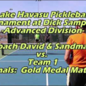 Gold Medal Finals Coach David &amp; Sandman vs Team 1, LHC Pickleball Tourna...