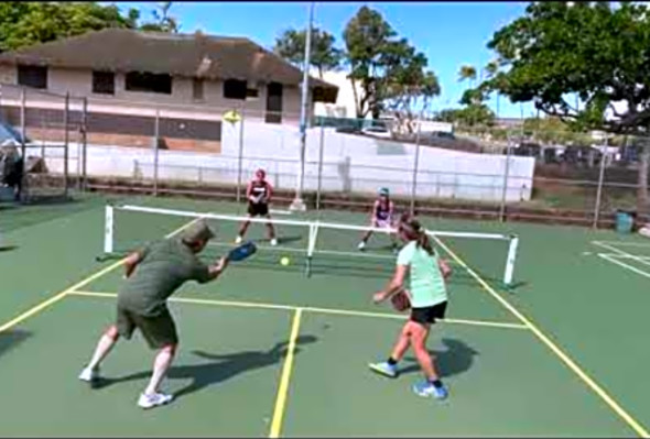 2020 Honolulu, Hawaii Petrie Park pickleball (Frans 40 2)
