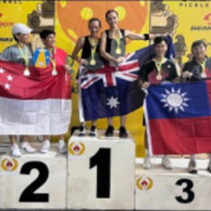 World Pickleball Championship Bali Yung-Hsin&amp; Ro-Yu vs Sarah Burr &amp; Rebe...