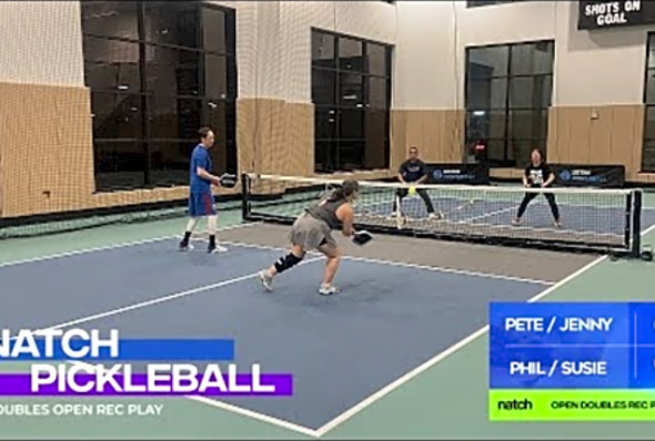 Pickleball Doubles Rec Play feat. Phil/Susie vs Pete/Jenny