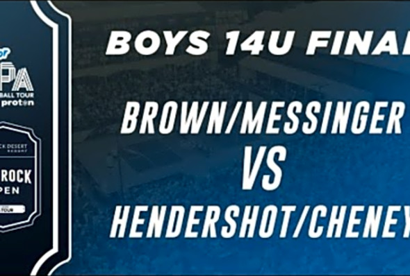 Brown/Messinger v Hendershot/Cheney at the Junior PPA Red Rock Open