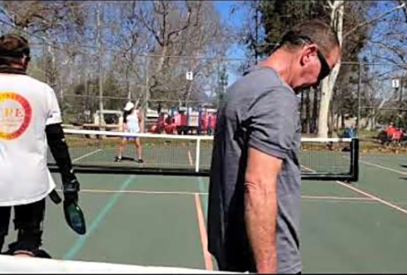 (02.13.22) Pickleball Advanced Players - Big Rock Park Santee, San Diego Vlog