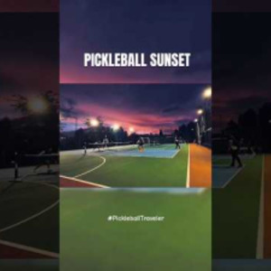 Pickleball and Beautiful Sunset #pickleballislife #pickleballtraveler #s...
