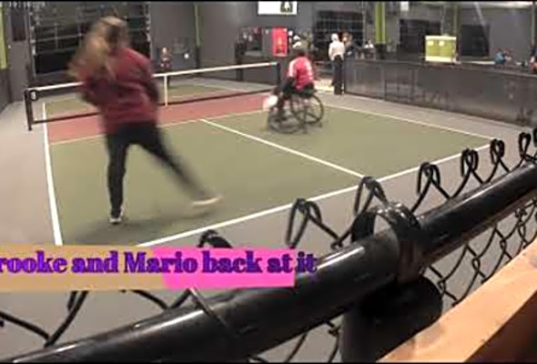 Wheelchair Gamer getting his pickleball on