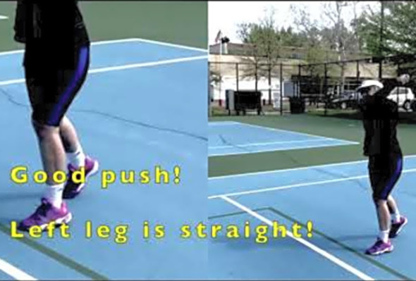 Pickleball Topspin Serve, by Ann, Annette and Becky