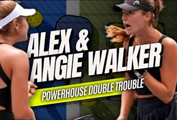 Pickleball Rising Sisters Alex and Angie Walker