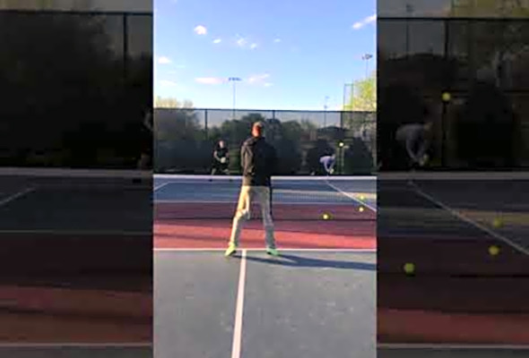 Pickleball Ball Machine Drill #Shorts