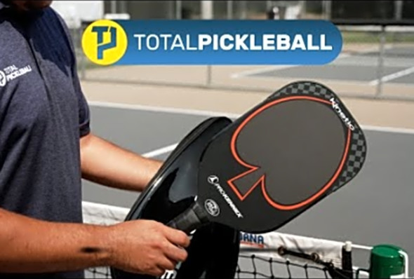 ProKennex Black Ace XF Pickleball Paddle Review: elongated, larger face for a big sweet spot!