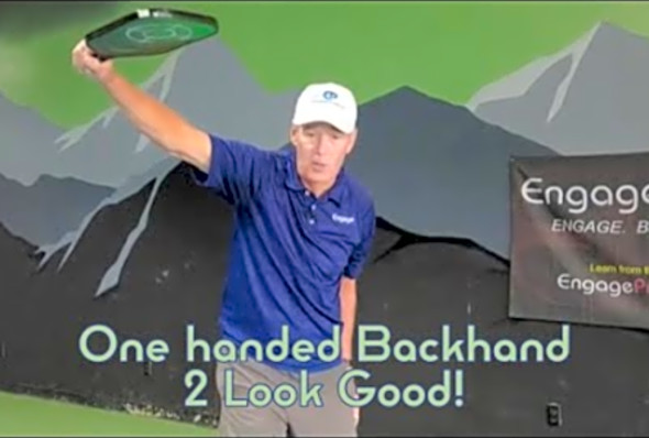 Kevins Pickleball Tips: Make your one handed the backhand a weapon with these 4 commandments!