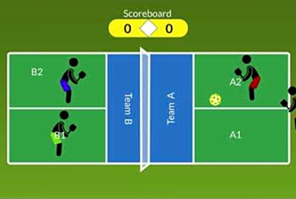 Pickleball Animation-NVZ Bounce