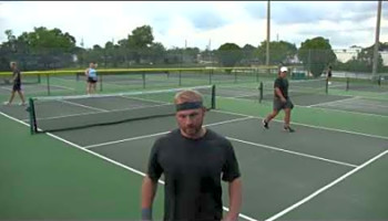 3.5 to 4.0 Pickleball Doubles Match in Melbourne, FL 04/28/2023 Game 1