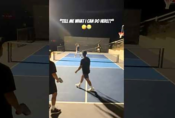 When the Lob Serve is just TOO GOOD! #pickleball #highlights #pickleballdoubles #lol #shorts