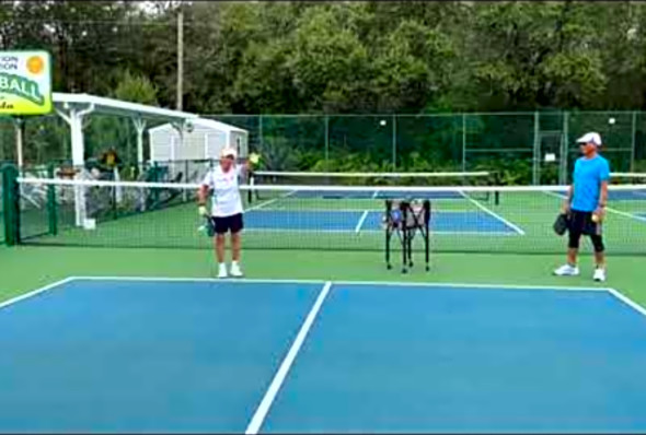 Pickleball: &quot;Backhand Bounce Serve&quot;, Deb Harrison