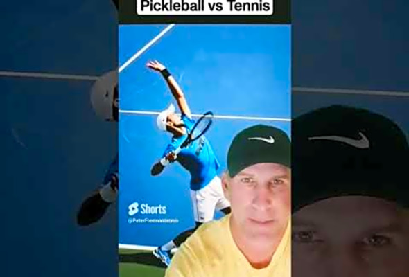 Pickleball vs Tennis Serve