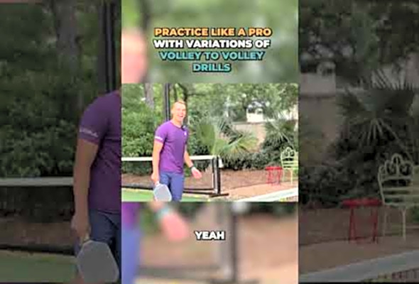 Level up your game with these volley-to-volley drills #pickleball #athlete #sports #shorts