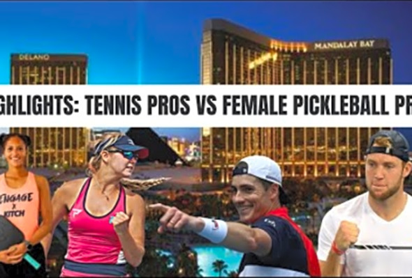 Key Moments: (Pros John Isner/Jack Sock) vs Pro Pickleball (# 1 Anna Leigh Waters/ Jessie Irvine)