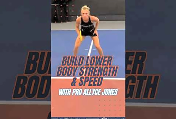 Pump up your speed and lower body strength with this drill by pro Allyce Jones #pickleball