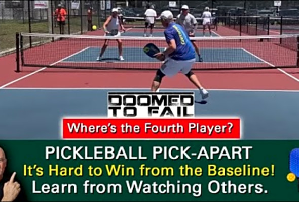 Pickleball! Not Advancing to the NVZ is NOT Good! Learn from Watching Others.