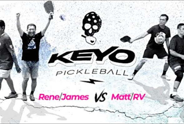 Men&#039;s Doubles Pickleball game at VMMC - RENE/JAMES vs. MATT/RV