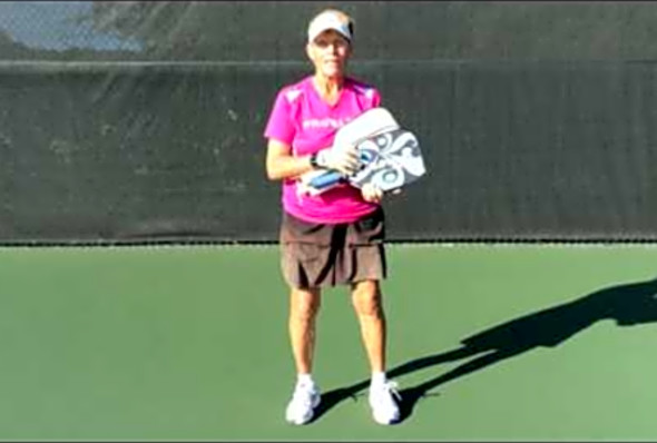 PicklePong Deb Harrison On the ProLite Groove Pickleball Paddle