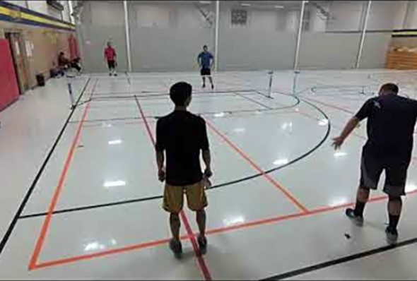 Week 6 Game 1 Winter 2017 Pickleball Ladder League