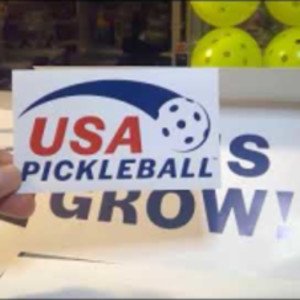 Receiving my USA Pickleball member card in preparation for my first tour...