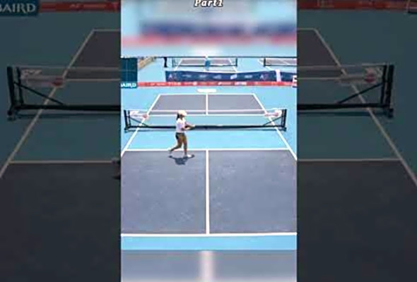 Well thats one way to start a match #pickleball #pickleballtiktok #ppa #pickleballhighlights