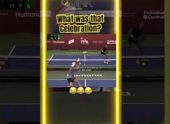 Jack Sock&#039;s Insane Pickleball Finish: Pro Moves &amp; Goofy Victory Dance! #PickleballPro