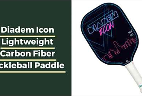 Diadem Icon Lightweight Carbon Fiber Pickleball Paddle