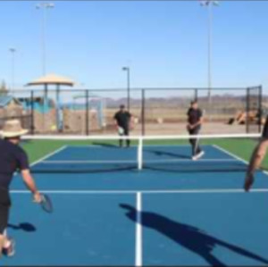 Pickleball Coach David &amp; Dead Shot vs Stretch &amp; Brian