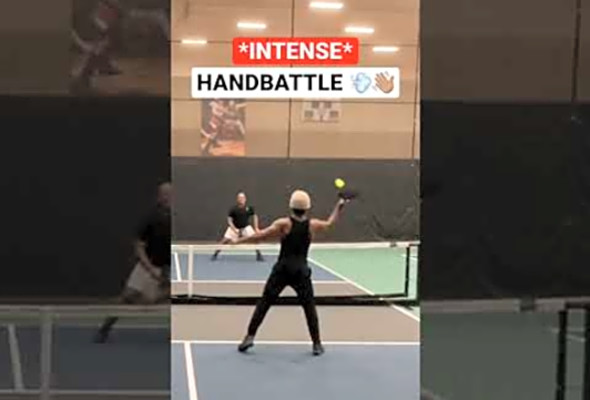 INTENSE HAND BATTLE  #pickleball #shorts #viral