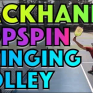 Weaponize Your Backhand Volley With Topspin
