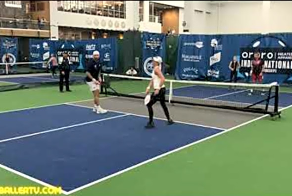 10 Minutes of Pickleball Pro Mixed Doubles Gameplay at PPA Indoor National Championships