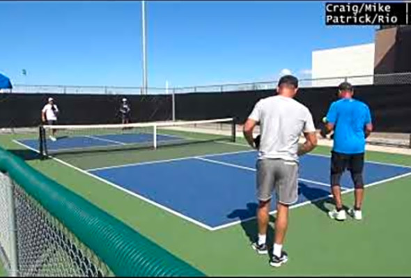 Gold Craig/Mike vs Patrick/Rio (Cabana Cash Game Pickleball 2022/10/22)