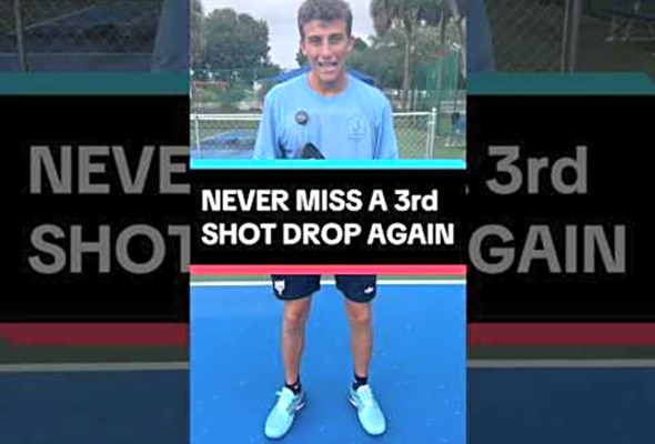 NEVER miss a 3rd shot drop again! #pickleball #pickleballtips #shorts