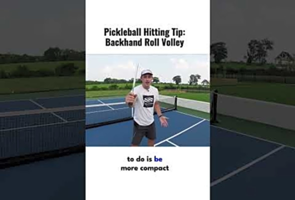 Pickleball Hitting Tip: The Roll Volley