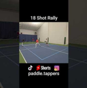 18 Shot Rally #pickleballhighlights #pickleballdoubles #mlp #ppa