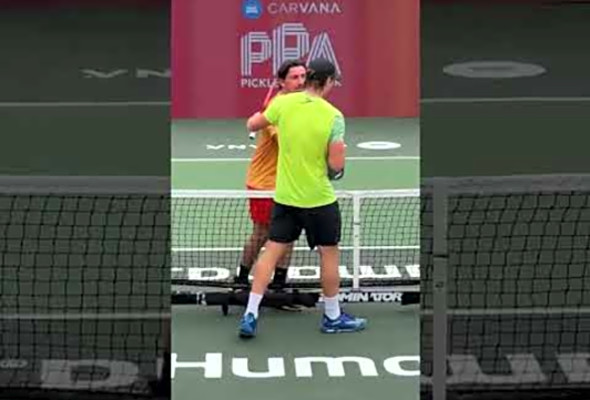 This pickleball match brought out all of the emotions from Christian Alshon and Julian Arnold